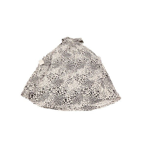 NWT- Joie 'Erola B' Printed Mock-Neck Halter Top, Porcelain/Black - Size Small - Picture 4 of 14